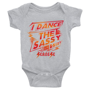 Infant Bodysuit---Dance Sassy Red/Orange Design---Click for more shirt colors