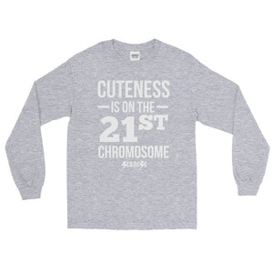 Long Sleeve WARM T-Shirt---Cuteness White Design---Click for more shirt colors