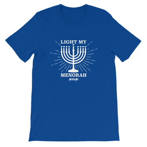 Short-Sleeve Unisex T-Shirt---Light My Menorah