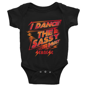 Infant Bodysuit---Dance Sassy Red/Orange Design---Click for more shirt colors