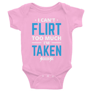 Infant Bodysuit---Can't Flirt Too Much Boy--Click for more shirt colors