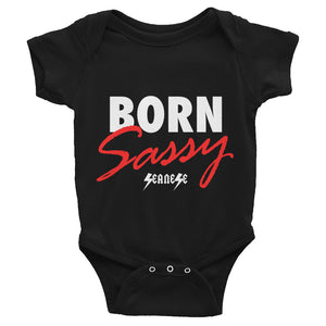 Infant Bodysuit---Born Sassy---Click for more shirt colors