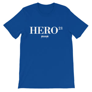 Unisex short sleeve t-shirt---21Hero---Click for more shirt colors
