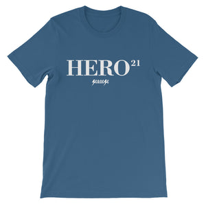 Unisex short sleeve t-shirt---21Hero---Click for more shirt colors