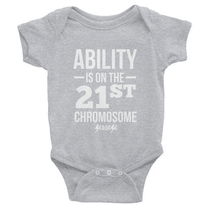 Infant Bodysuit---Ability White Design---Click for more shirt colors