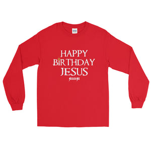 Long Sleeve WARM T-Shirt---Happy Birthday Jesus