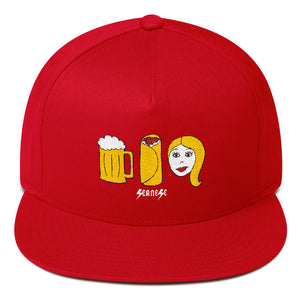 Flat Bill Cap---Best Date Ever---Click to see more hat colors