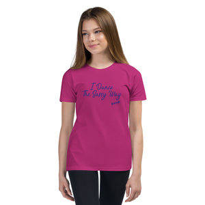 Youth Short Sleeve T-Shirt---Simple Dance Sassy Purple Design---Click for More Shirt Colors