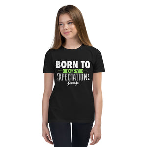 Youth Short Sleeve T-Shirt2---Born to Defy Expectations
