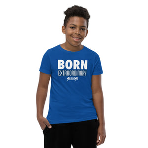 Youth Short Sleeve T-Shirt---Born Extraordinary---Click for More Shirt Colors