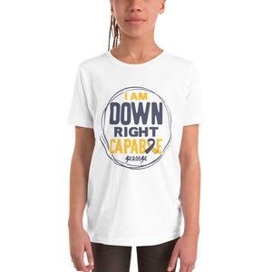 Youth Short Sleeve T-Shirt---I Am Down Right Capable---Click for More Shirt Colors