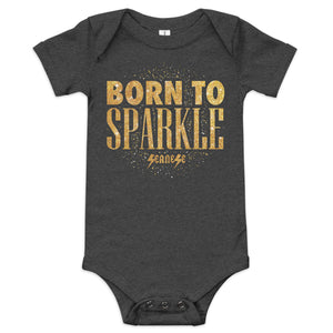 Born to Sparkle---Baby short sleeve one piece---Click for more colors