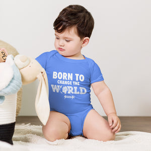 Born to Change the World---Baby short sleeve one piece---Click for more shirt colors