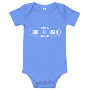 I'm a Game Changer---Baby short sleeve one piece--- Click for more shirt colors