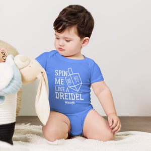 Spin Me Like a Dreidel---Baby short sleeve one piece---Click for more shirt designs