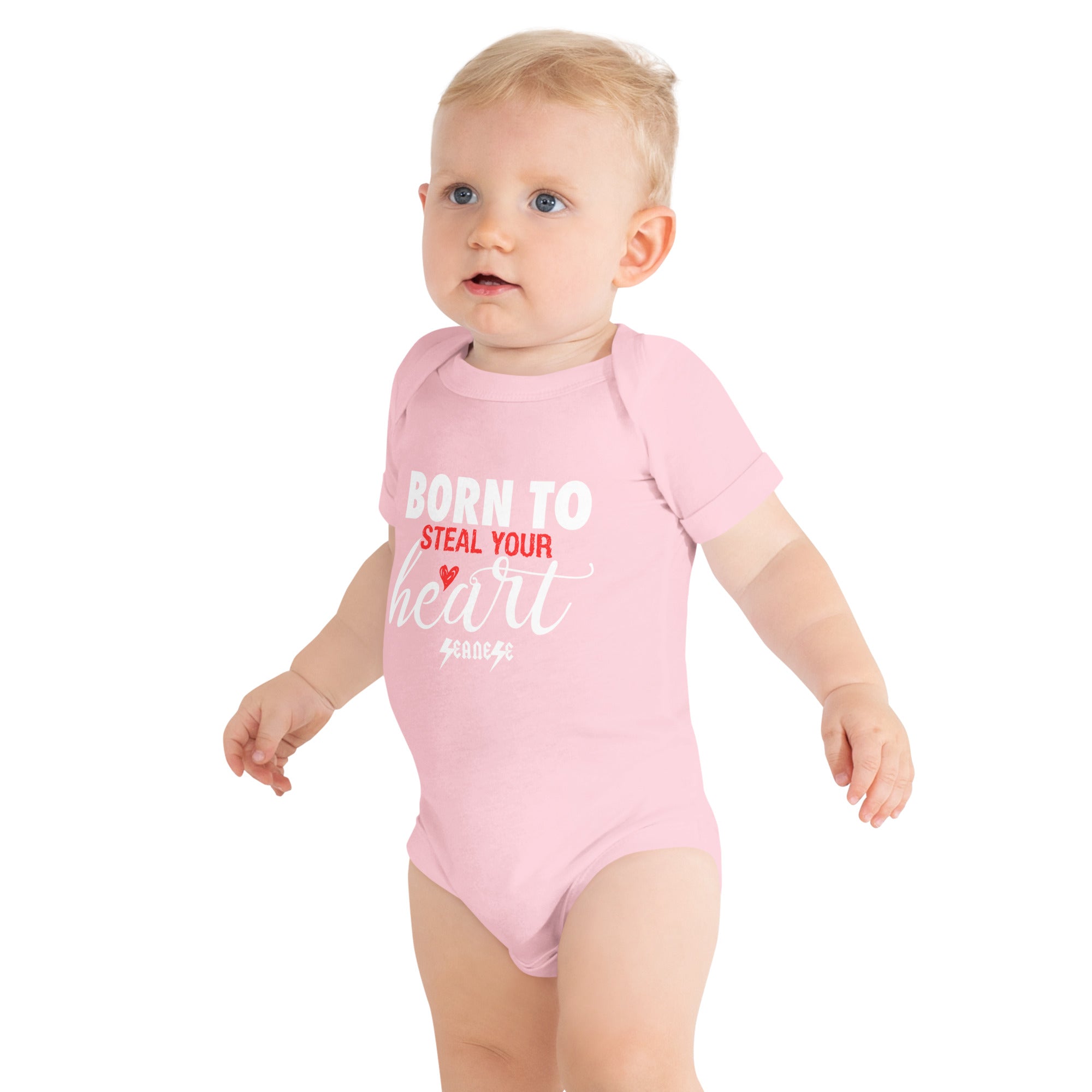 Baby short sleeve one piece---Born to Steal Your Heart---Click for More Colors