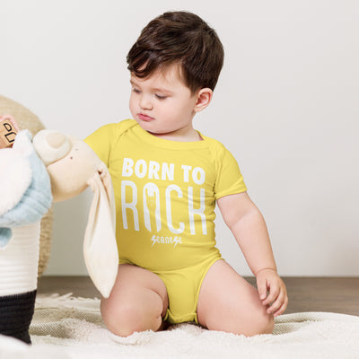 【PORTERNA】Bebe short one piece Born to Rock---Baby short sleeve one piece---Click for more