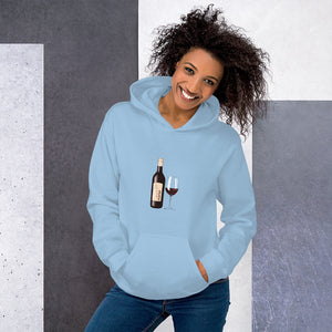 Unisex Hoodie---You Had Me At Merlot---Click for More Shirt Colors