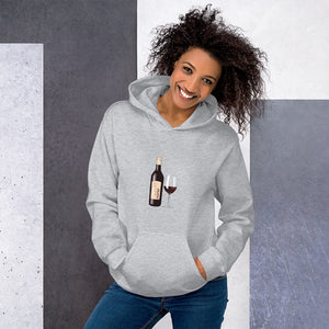 Unisex Hoodie---You Had Me At Merlot---Click for More Shirt Colors