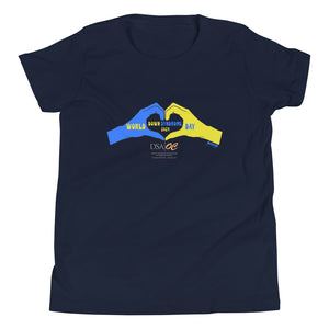 Youth Short Sleeve T-Shirt---DSAOC 2024 World Down Syndrome Day Shirt--Click for Color Options