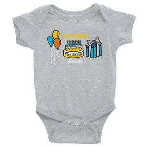 Infant Bodysuit---Birthday Let's Party---Click for More Shirt Colors