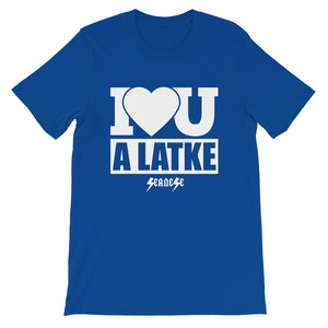 Short-Sleeve Unisex T-Shirt---I Love You A Latke