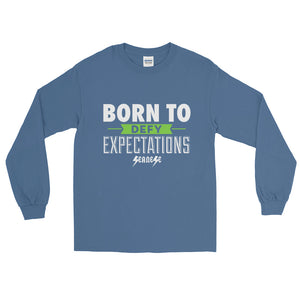 Long Sleeve T-Shirt---Born to Defy Expectations---Click for more shirt colors