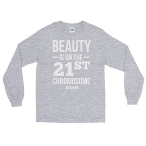 Long Sleeve WARM T-Shirt------Beauty White Design---Click for more shirt colors