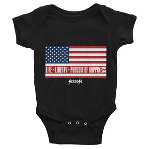 Infant Bodysuit---Life, Liberty, Pursuit of Happiness---Click for more shirt colors