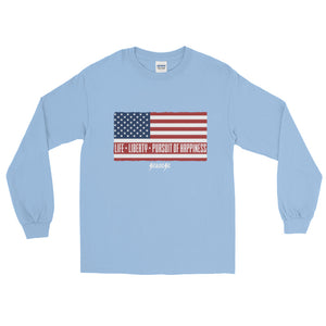 Long Sleeve T-Shirt---Short-Sleeve Unisex T-Shirt---Life, Liberty, Pursuit of Happiness---Click for more shirt colors