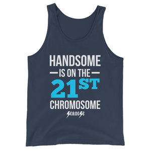 Unisex  Tank Top---Handsome Blue/White Design---Click for more shirt colors