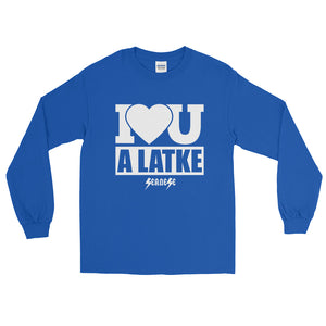 Long Sleeve WARM T-Shirt---I Love You A Latke
