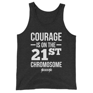Unisex  Tank Top---Courage White Design---Click for more shirt colors