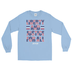 Long Sleeve WARM T-Shirt---Justice for All---Click for more shirt colors