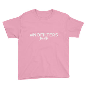 Youth Short Sleeve T-Shirt---#NOFILTERS---Click to see more shirt colors