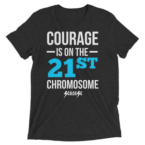 Upgraded Soft Short sleeve t-shirt---Courage Blue/White Design---Click for more shirt colors