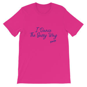 Short-Sleeve Unisex T-Shirt---Simple Dance Sassy Purple Design---Click for more shirt colors