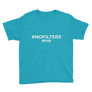 Youth Short Sleeve T-Shirt---#NOFILTERS---Click to see more shirt colors