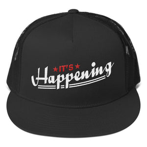 Trucker Cap---It's Happening Red/White Design--Click for More Hat Colors