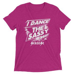 Upgraded Soft Short sleeve t-shirt---Dance Sassy White Design---Click for more shirt colors