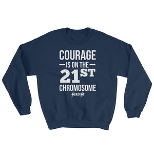 Sweatshirt---Courage White Design---Click for more shirt colors