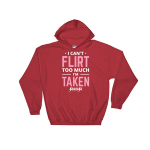 Hooded Sweatshirt---Can't Flirt Too Much Girl---Click for more shirt colors