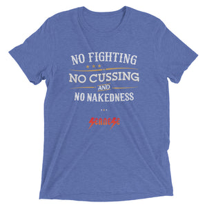 Upgraded Soft Short sleeve t-shirt---No Fighting White Design---Click for more shirt colors