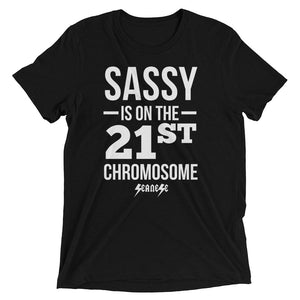 Upgraded Soft Short sleeve t-shirt---Sassy White Design---Click for more shirt colors