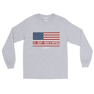 Long Sleeve T-Shirt---Short-Sleeve Unisex T-Shirt---Life, Liberty, Pursuit of Happiness---Click for more shirt colors