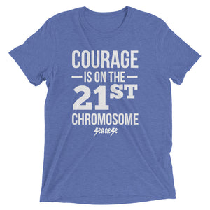 Upgraded Soft Short sleeve t-shirt---Courage White Design---Click for more shirt colors