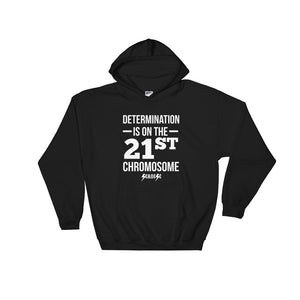 Hooded Sweatshirt---Determination White Design---Click for more shirt colors