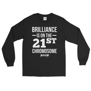 Long Sleeve WARM T-Shirt---Brilliance White Design---Click for more shirt colors