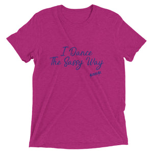 Upgraded Soft Short sleeve t-shirt---Simple Dance Sassy Purple Design---Click for more shirt colors
