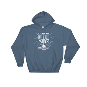 Hooded Sweatshirt---Light My Menorah